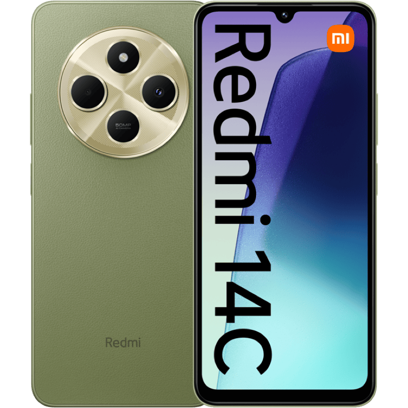 Xiaomi Redmi 14C 4/128GB zielony front i tył