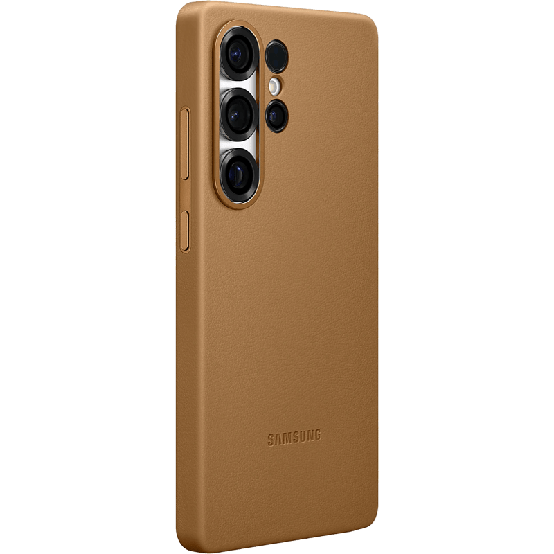 Etui Samsung Kindsuit do Galaxy S25 Ultra złote tył prawy skos