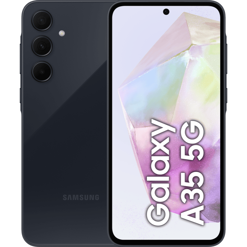 Samsung Galaxy A35 5G 6/128GB czarny front i tył