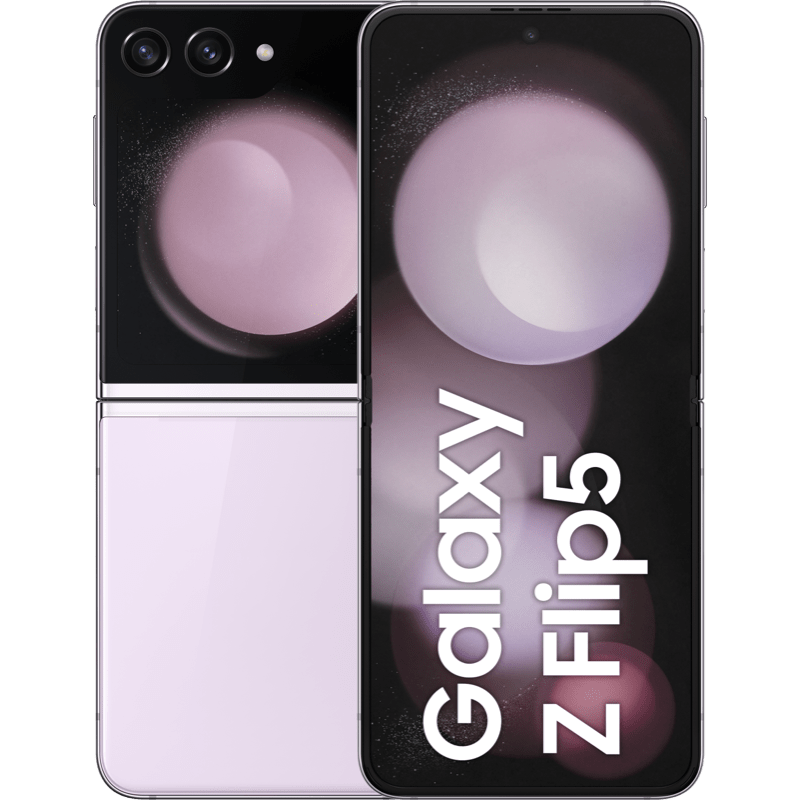 Samsung Galaxy Z Flip5 fioletowy front i tyl