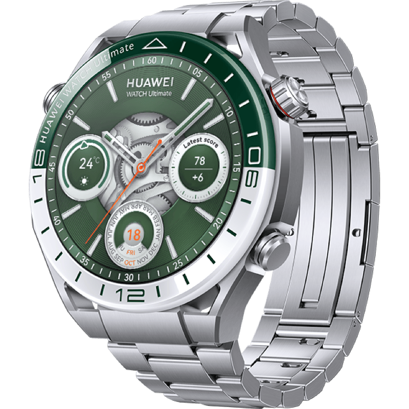 Huawei Watch Ultimate srebrny front lewy obrót