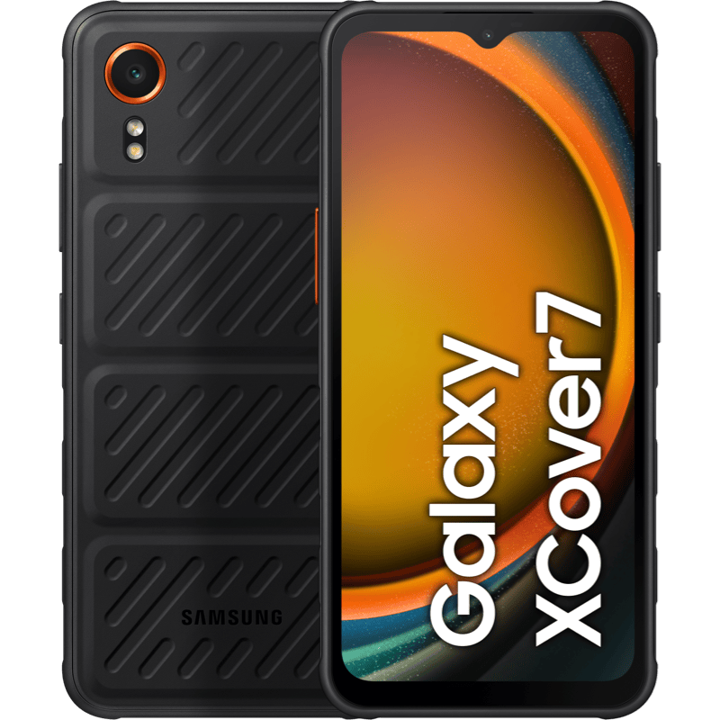 Samsung Galaxy Xcover7 5G 6/128GB czarny front i tył