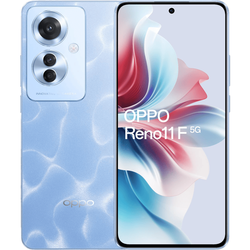 OPPO Reno11 F 5G 8/256 GB niebieski front i tył