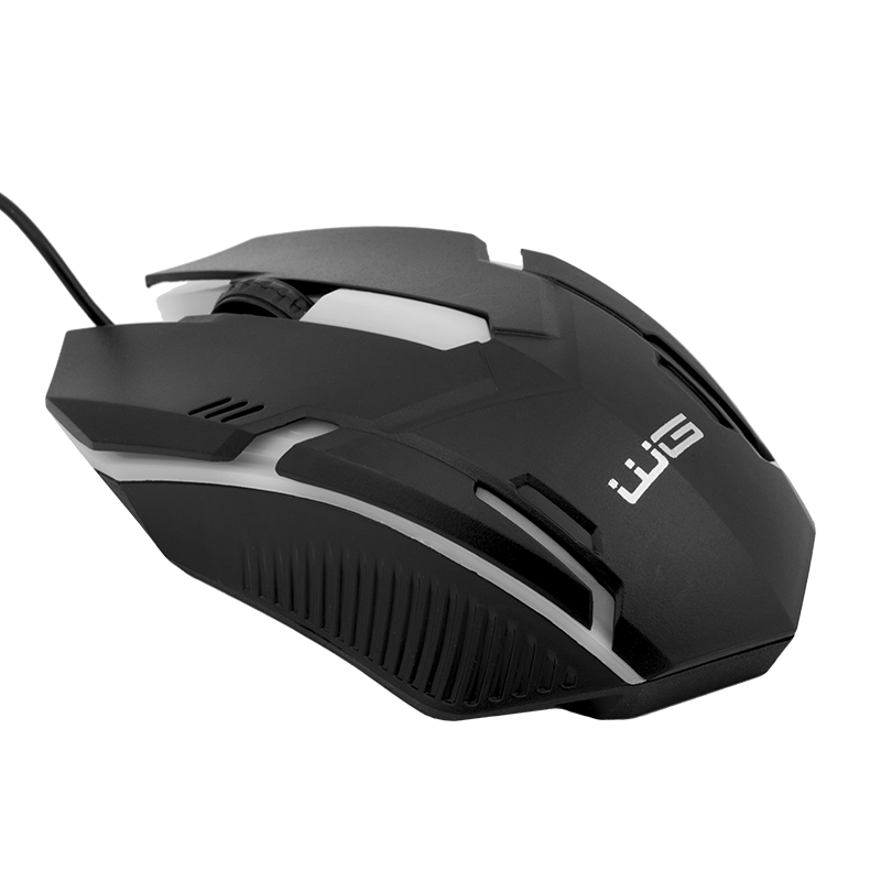 Gaming WG4 podświetlenie LED czarna skos