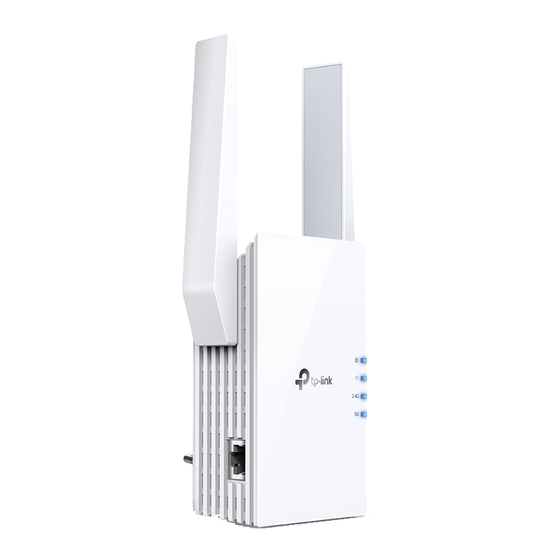 TP-LINK RE505X bialy front skos