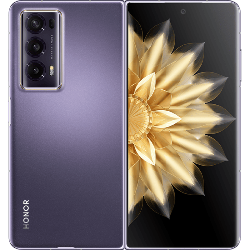 HONOR Magic V2 5G 16/512GB fioletowy front i tył