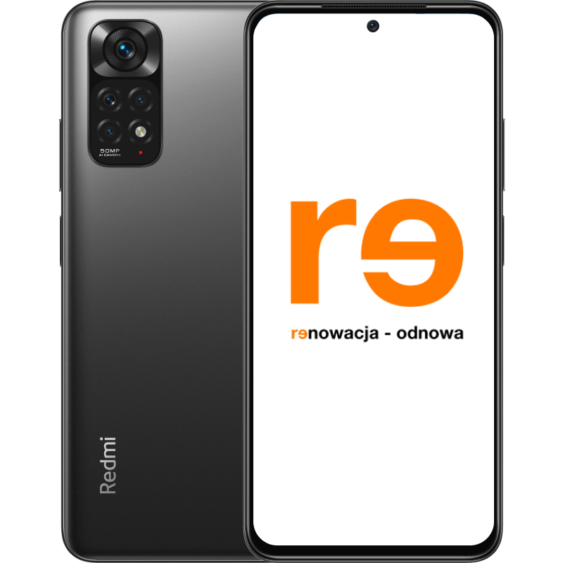 Xiaomi Redmi Note 11 4/128GB - outlet grafitowy front